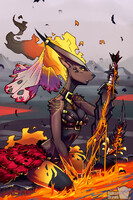 Lava Bride by Rokso_Draws