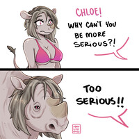 Too Serious YCH Comm - Chloe