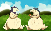 Sharing apples!