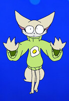 She wants you(Volanda zuri the fennec Fox bully Art)