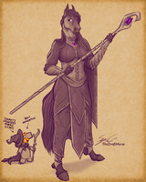Sorceress Draft and her apprentice