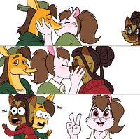 Yay throuple...kiss?