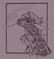 Side eye giraffe