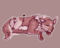 [ART TRADE] Sleepy Shroomwolf
