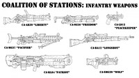 Coalition of Stations, Infantry Weapons