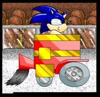 Sonic On A Zamboni.