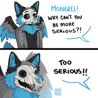 Too Serious YCH Comm - Mongrel