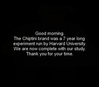 Experiment Concluded