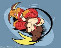 Raichu Tickled by Ribbons