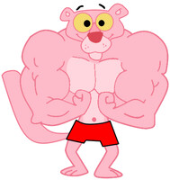 (Edits) Pink Panther (Muscular Form) (Shorts)
