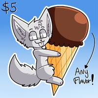 🍦Ice cream YCH (OPEN)🍦