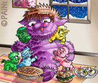 Mamma fluffy e bimbi