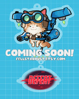 jetpack cat keychain