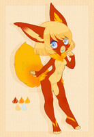 Anthro Flareon - sold
