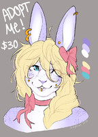 Bunny Portrait Adoptable (OPEN)