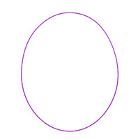 GRANDE oval roxo: outline