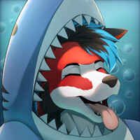 Golex with a Sharkcostume by Hansssu