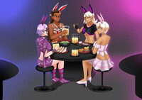 Easter Feast (Jinx, AJ, Woods, and Yoko)