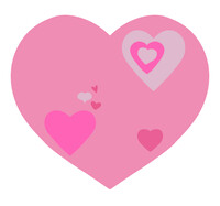 Formas-Coração: camada de cor