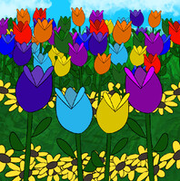 Lots of Blooming Flowers