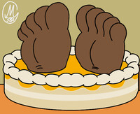 Cake within feet (abricot)