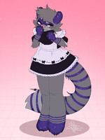 Chibi Commission - Indigo the Dragon