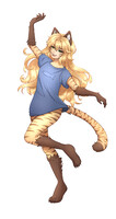 Pretty kitty dancing