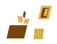 Formas-Paralelogramo: paralelogramos marrons