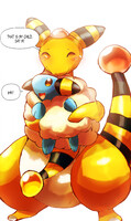 Ampharos & Mareep 💛✨ (simple)