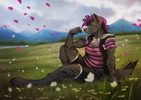 Colored Simple Sketch for ANerdyDragon gift for Espyeen