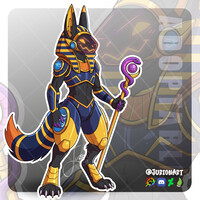 [CLOSED / SOLD] Egyptian Protogen - Adoptable