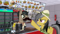 Daring Do Orders a Burger