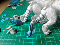 Primal Stalkers WIP 4 of 4 [polymer clay, 2021]