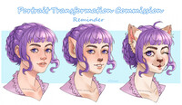 Portrait transformation commission reminder