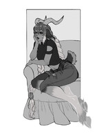 bw sketch commission for wager