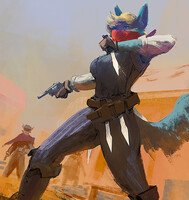 commission speed paint - "gunfight"