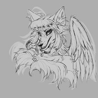 Wing headshot by kyanani