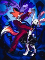 The fox and the rabbit are dancing