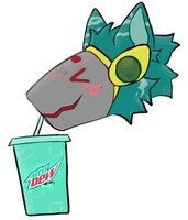 Knji Enjoying a Baja Blast