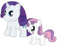Rarity and Sweetie Belle