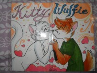 Kitty and Wulfie couple badge