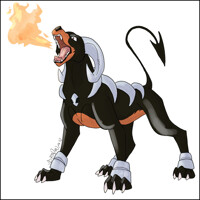 Houndoom fire poof