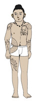 Working on Jack's tattoos