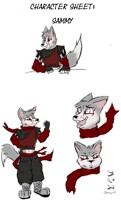 Sammy in video game superhero fashion!