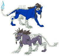 Cobalt XIV and Indigo XV