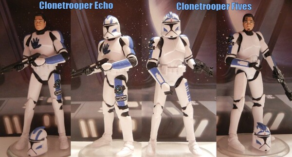 Store Star Wars 501st clones echo and fives