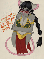 Slave Leia costume gag