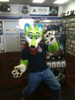 furry in Game Stop 