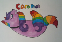 Caramel circle badge