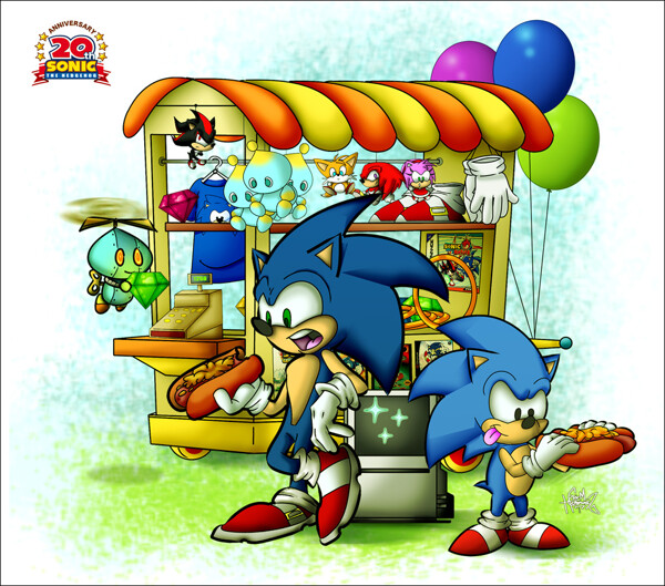 Seeing as we went from Classic Sonic to Modern Sonic well, he's